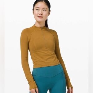 Lululemon Swiftly Tech Half 1/2 Zip 2.0 *Cool Spiced Bronze/Tuscan Gold Size 12